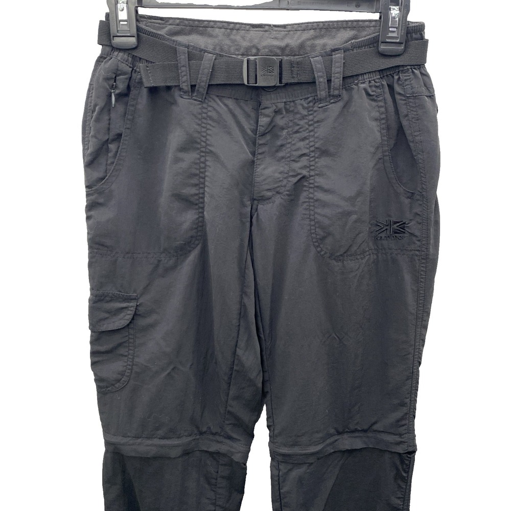 KARRIMOR lightweight nylon hiking convertible  pants shorts  Zip off Legs Size 2